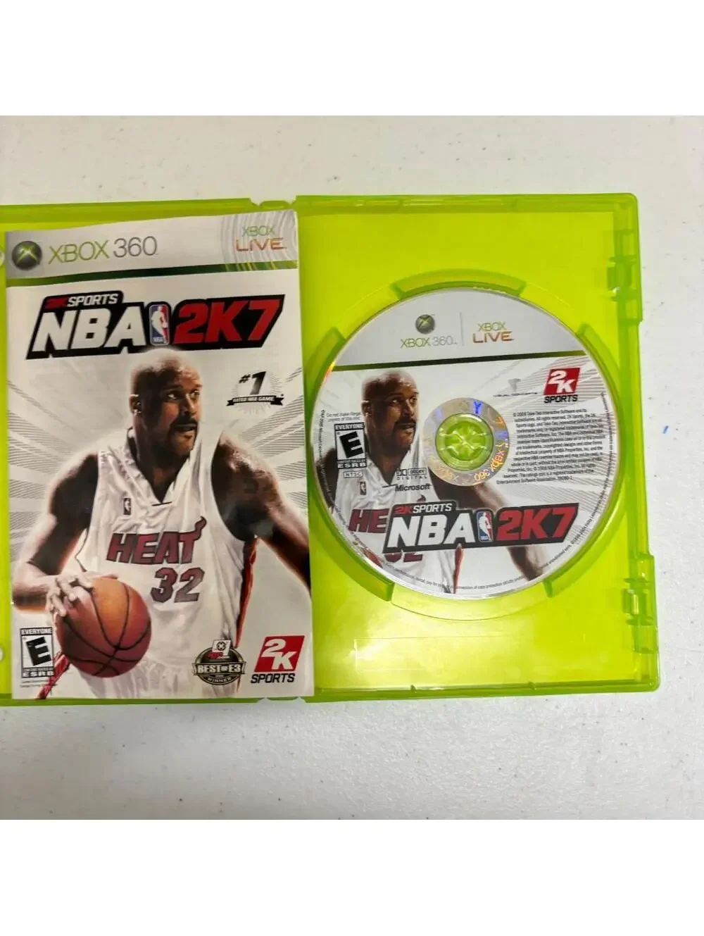 NBA 2K7 Xbox 360 Complete CIB with Manual Shaquille O'Neal Cover